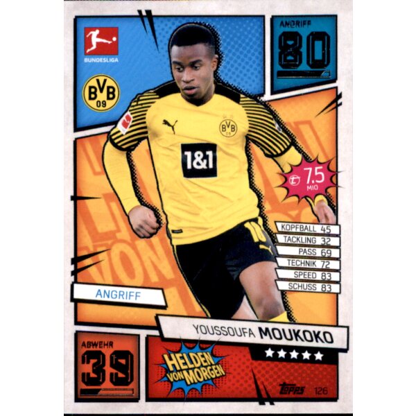 126 - Youssoufa Moukoko - Helden von Morgen - 2021/2022