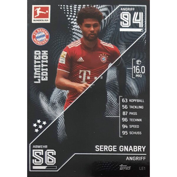 LE01 - Serge Gnabry - Limited Edition - 2021/2022