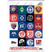 P5 - 2. Bundesliga Clubs - Puzzle Karte - 2021/2022