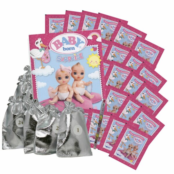 Baby Born Surprise - Sammelsticker-Adventskalender 2021 - 24 Überraschungen mit Zusatz