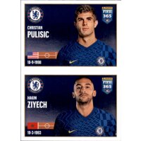 Sticker 42 Christian Pulisic / Hakim Ziyech