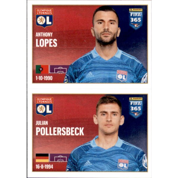 Sticker 154 Anthony Lopes / Julian Pollersbeck