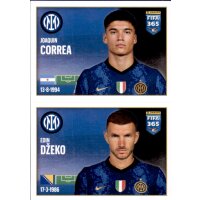 Sticker 252 Joaquin Correa / Edin Dzeko