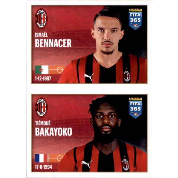 Sticker 281 Ismael Bennacer / Tiemoue Bakayoko