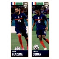 Sticker 379 Karim Benzema / Kingsley Coman