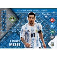 Lionel Messi - Limitierte Karte - Road to WM 2022