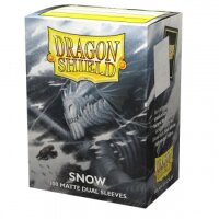 Dragon Shield Dual Matte Sleeves - Snow (100 Sleeves)