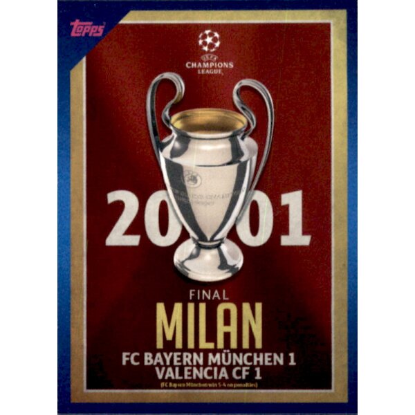 Sticker 13 - 2001 Final Milan - UCL Classic Finals