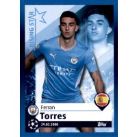Sticker 74 - Ferran Torres - Rising Star - Manchester...