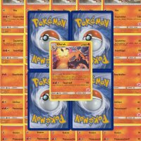 10 verschiedene Feuer Pokemon Karten inkl. Holo Karte -...