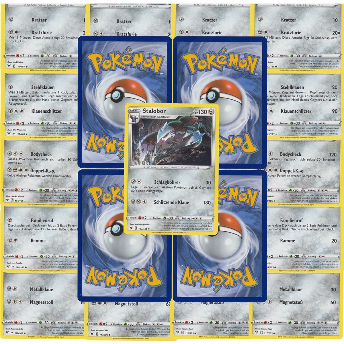 Holo Deutsch 100 verschiedene Pokemon Karten Sparpaket inkl 