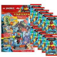 LEGO Ninjago - Serie 7 Trading Cards - 1 Starter + 10...