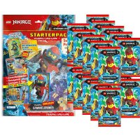 LEGO Ninjago - Serie 7 Trading Cards - 1 Starter + 20...