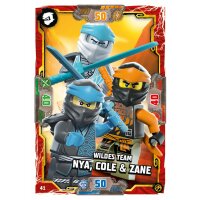 41 - Wildes Team Nia, Cole & Zane - Helden Karte - Serie 7