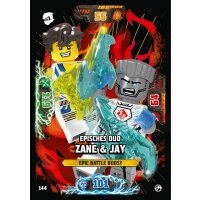 144 - Episches Duo Zane & Jay - Epic-Battle Karte -...