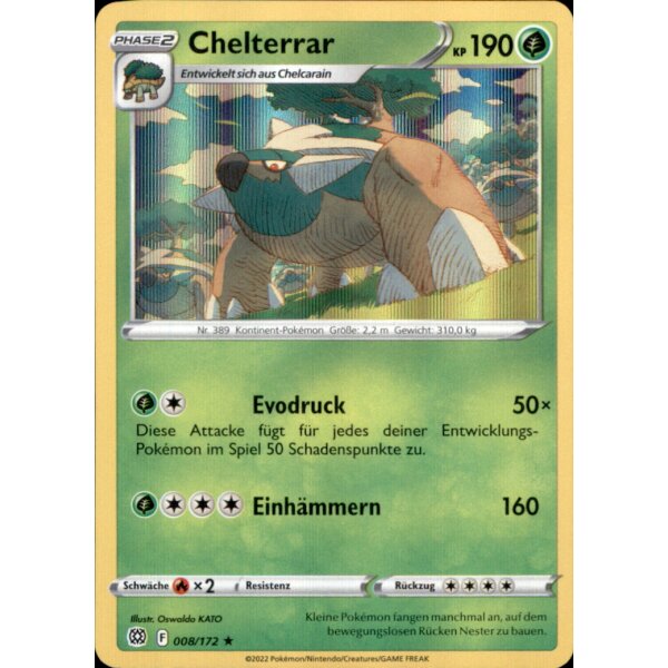 008/172 - Chelterrar - Holofoil Rare