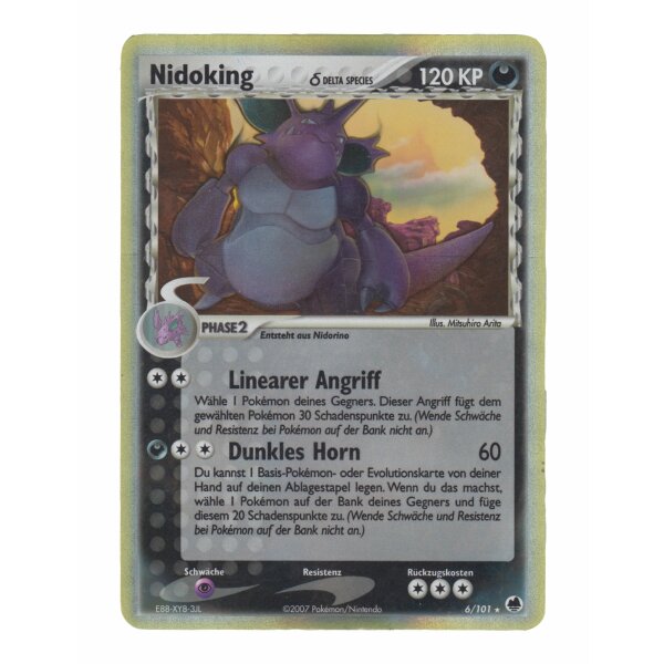 6/101 - Nidoking - Holo - EXCELLENT