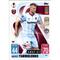 AK06 - Andrey Yarmolenko - Away Kit - 2021/2022