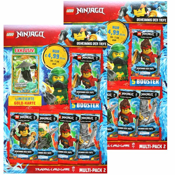 LEGO Ninjago - Serie 7 Trading Cards - Alle 2 Multipacks - Version 2