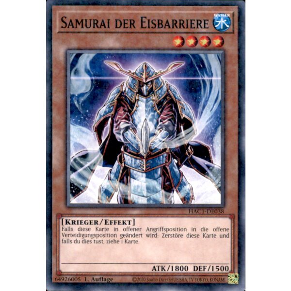 HAC1-DE038 - Samurai der Eisbarriere - Duel Terminal Common
