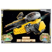 187 - Anakins Jedi Interceptor - Fahrzeug Karte - Serie 3