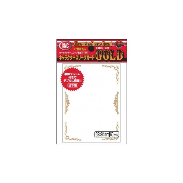 KMC Standard Sleeves - Character Guard Gold - 60 oversized Sleeves