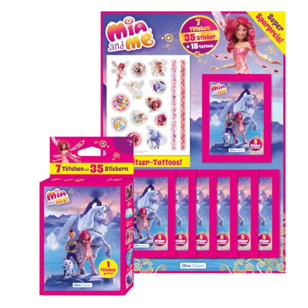 Mia and Me - Serie 7 - Das Geheimnis von Centopia - Sammelsticker - 1 Multipack + 1 Blister