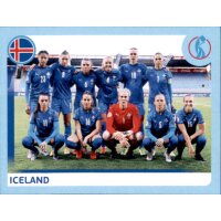 Frauen EM 2022 Sticker 30 - Iceland - Team