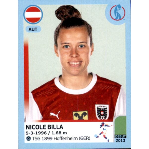 Frauen EM 2022 Sticker 72 - Nicole Billa - Österreich