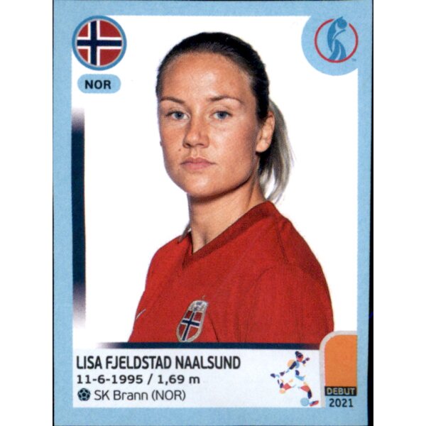 Frauen EM 2022 Sticker 89 - Lisa Fjeldstad Naalsund - Norwegen