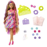 Barbie Totally Hair Puppe (brünett) im Blumen-Print...
