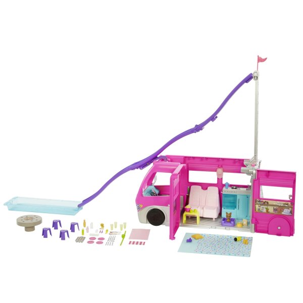 Barbie Super Abenteuer-Camper mit Zubehör