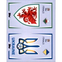 Sticker Road to UEFA Nations League 11 - Wappen Wales /...