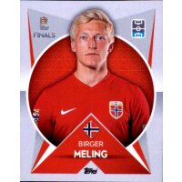 Sticker Road to UEFA Nations League 99 - Birger Meling -...