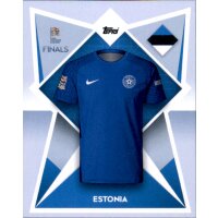 Sticker Road to UEFA Nations League 185 - Trikot Estland