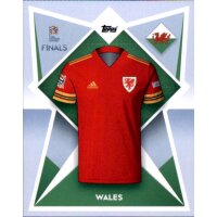 Sticker Road to UEFA Nations League 224 - Trikot Wales