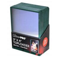 Ultra Pro 3 x 4 Transparent/Grün Top Loader - 25...