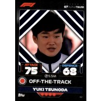 62 - Turbo Attax F1 2022 - Scuderia Alphataur - Yuki Tsunoda
