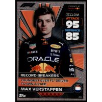 286 - Turbo Attax F1 2022 - Record Breaker - Max Verstappen