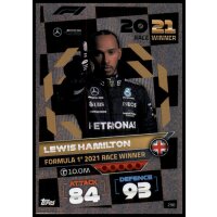 290 - Turbo Attax F1 2022 - Rennsieger - Lewis Hamilton