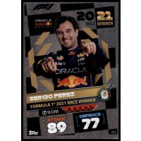 292 - Turbo Attax F1 2022 - Rennsieger - Sergio Perez