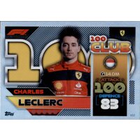 332 - Turbo Attax F1 2022 - Club 100 - Charles Leclerc