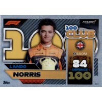 333 - Turbo Attax F1 2022 - Club 100 - Lando Norris