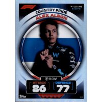 359 - Turbo Attax F1 2022 - Country Pride - Alex Albon