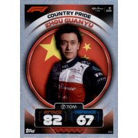360 - Turbo Attax F1 2022 - Country Pride - Guanyu Zhou
