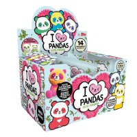 Topps - Pandas - I love Pandas - Sammelfiguren - 1 Display (12 Tüten)