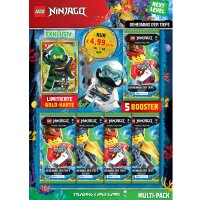 LEGO Ninjago 7 NEXT LEVEL Trading Cards - Alle 4 Blister + alle 4 Multipacks