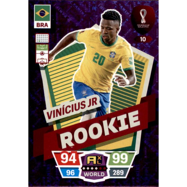 10 - Vinicius Jr. - Rookie - WM 2022