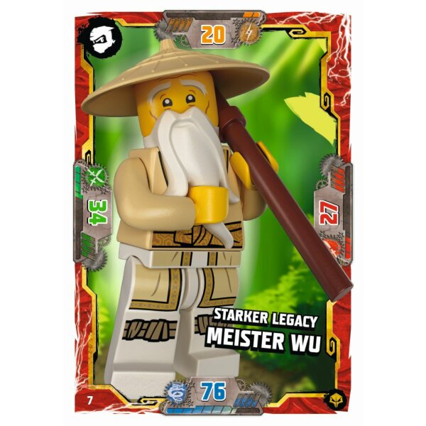 7 - Starker Legacy Meister Wu - Helden Karte - Serie 7 NEXT LEVEL