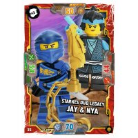 35 - Starkes Duo Legacy Jay & Nya - Helden Karte -...